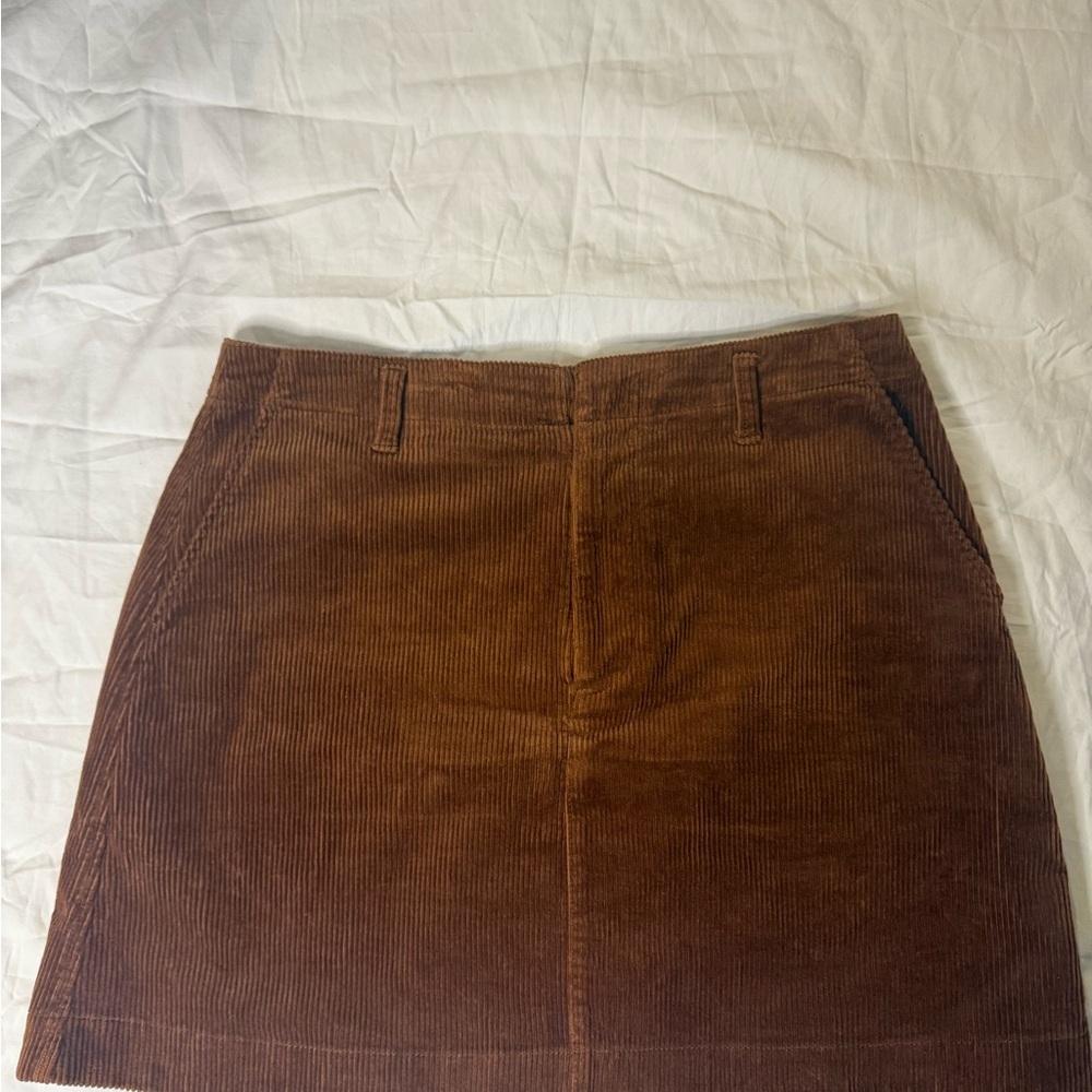 GAP Rich Brown Corduroy Skirt size 10 mini‎ casual comfy corduroy date night